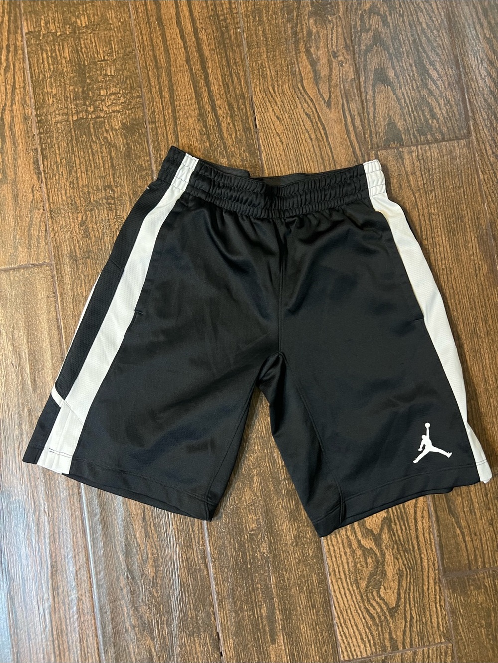 Jordan Black & White Boys' Athletic Shorts